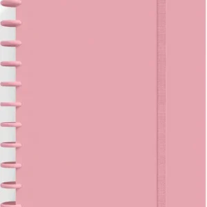 CUADERNO INGENIOX A4 80H CUADRICULA ROSA PASTEL