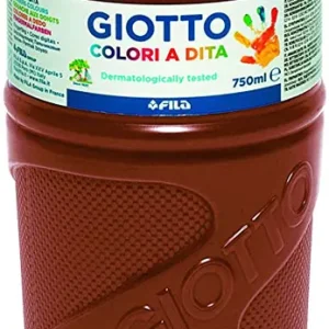 BOTE PINTURA DEDOS GIOTTO 750ML MARRON