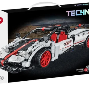 COCHE DE CARRERAS TECHNIC CON PULLBACK BLANCO