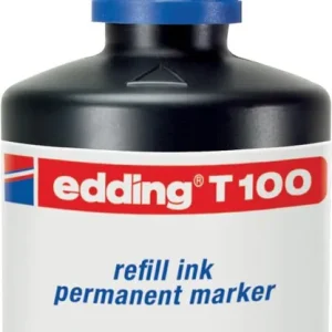 Bote de tinta rotulador edding t-100 100ml azul