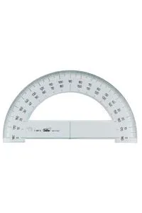 C/20 transportadores semicírculos 15 cm plástico transparente Safta