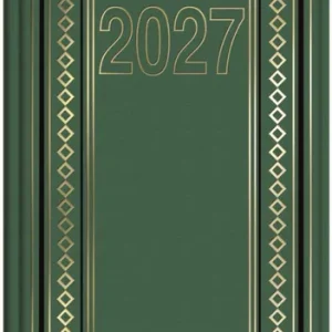 Dietario dos tercios 2027 14,5x31cm color verde