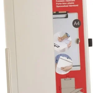 Clipboard plegable a4 plastico abs color blanco