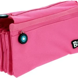 PORTATODO CUADRUPLE PLANO BITS &BOBS ROSA 23X12 CM