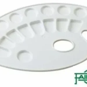 PAQ/10 PALETAS DE PLASTICO OVALADAS 25X15CM C/DEPARTAMENTOS