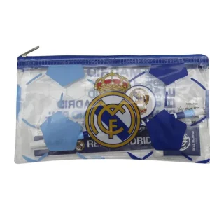 PORTATODO CON MATERIAL ESCOLAR REAL MADRID