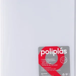 CARPETA Fº 20 FUNDAS SOLDADAS TRANSLUCIDAS NATURAL POLIPLAS
