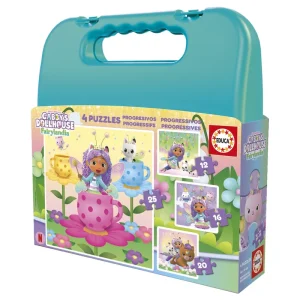 MALETA PUZZLES PROGRESIVOS GABBYS DOLLHOUSE 12 16 20 25 PZS