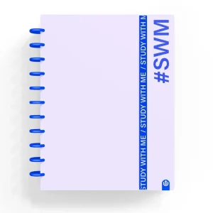Cuaderno ingeniox a4 80h cuadricula 5x5 study with me color malva
