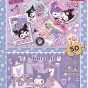 PUZZLE 2X50 PIEZAS MADERA HELLO KITTY KUROMI