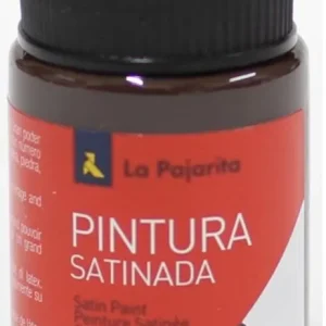 C/6 bote pintura satinada la pajarita sombra tostada base latex