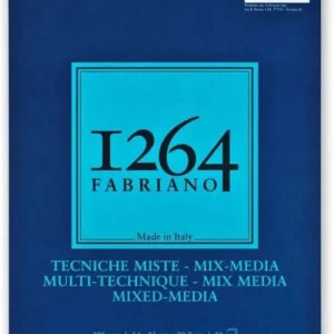 Bloc espiral fabriano 1264 mix-media a4 30h 300g
