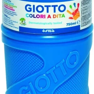 BOTE PINTURA DEDOS GIOTTO 750ML AZUL CYAN