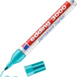 c/10 rotulador edding 3000 turquesa marcador permanente