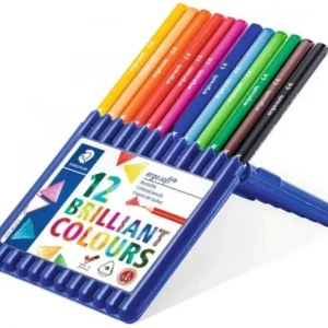 Estuche 12 lapices de colores surtidos ergosoft 157 triangulares