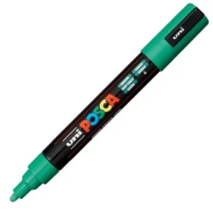 marcador uni posca pc-m5 color verde punta 1,8-2,5mm