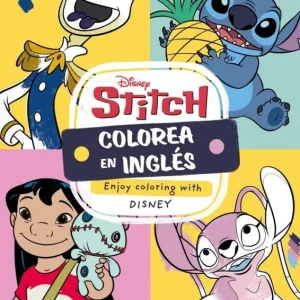 Aprende y colorea en inglés con Stitch Disney 2026
