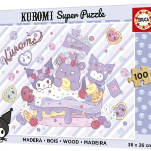 PUZZLE 100 PIEZAS MADERA HELLO KITTY KUROMI