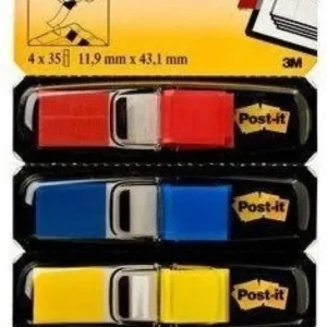 Blister indices adhesivos en zigzag 683-4 colores: rojo, azul, verde, amarillo