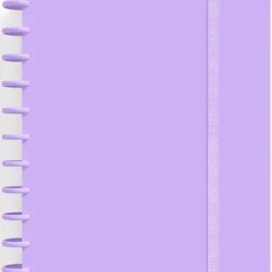 CUADERNO INGENIOX A4 80H CUADRICULA MALVA PASTEL