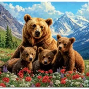 PUZZLE 1000 PIEZAS OSOS GRIZZLY EN CANADA