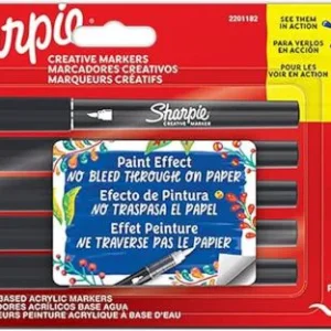 Estuche 5 rotuladores sharpie creative marker punta pincel colores surtidos