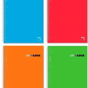 Paq/4 super bloc a4 t.contracol micr.perf 160h 60gr 5mm