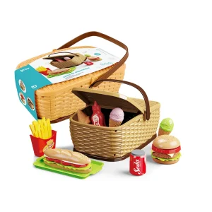 CESTA DE PICNIC 10 PIEZAS GIROS PRETEND