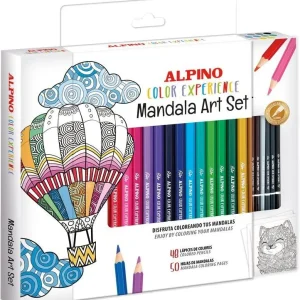 Set 48 lápices alpino color experience mandala