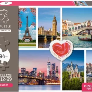 CIUDADES TEAMPUZZLE PARA ADULTOS DOBLE 64+130 PZS