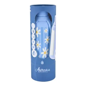 Botella termica interior ceramico 2 tapones 500ml sky floral picnic