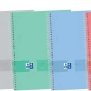 Paq/5 cuaderno espiral a5+ 80h 90g liso microperforado ebook1 oxford&you colores surtidos