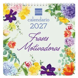 Calendario pared art frases motivadoras 2027 21x21cm