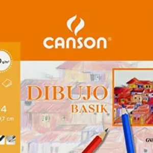 Minipack 10 laminas dibujo basik liso a4 130 g.