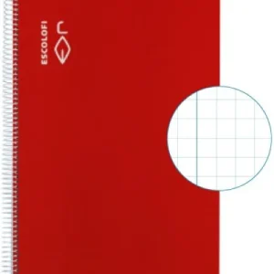 PAQ/5 BLOC FOLIO 50H 70G. CUA. 8X8CM ROJO