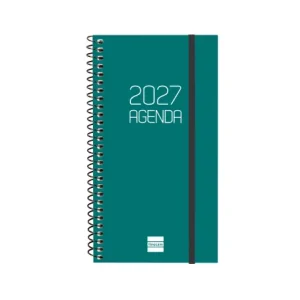 AGENDA ANUAL OPAQUE E9 SEMANA VISTA HORIZONTAL 2027 VERDE