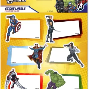 BLISTER ETIQUETAS ADHESIVAS PREMIUM MARVEL VENGADORES