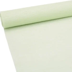 Paq/10 rollo continuo papel crespon 50x250cm verde pastel 32g