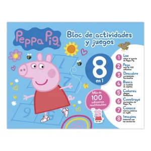 BLOC DE ACTIVIDADES Y JUEGOS 8 EN 1 - PEPPA PIG Imagiland 2025