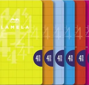 LIBRETA A5 50H 90G CUADROVIA 4MM COLORES SURTIDOS