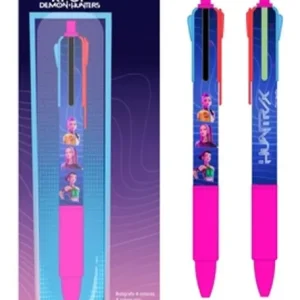 BLISTER BOLIGRAFO 4 COLORES K-POP DEMON HUNTERS