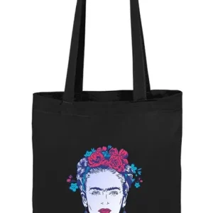 BOLSA FRIDA KAHLO NEGRO