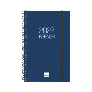 AGENDA ANUAL OPAQUE E5 SEMANA VISTA HORIZONTAL 2027 AZUL