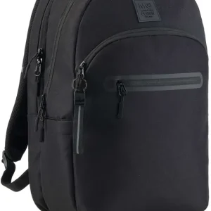 MOCHILA TRIPLE OSLO RECICL. RAW NEGRA 445x300x180mm