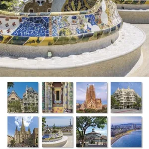 Cal. 2026 Pared (16x16 cm) Barcelona-2 (Park Güell) AA.VV. 2025