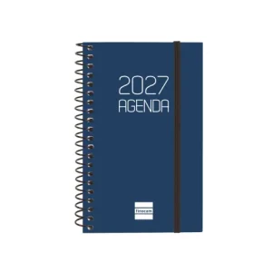 AGENDA ANUAL OPAQUE E3 SEMANA VISTA HORIZONTAL 2027 AZUL
