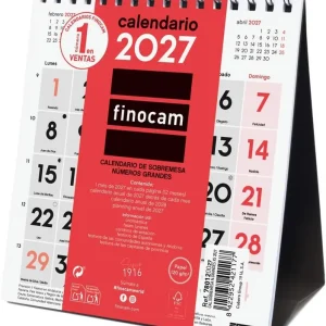 Calendario sobremesa numeros grandes xs 2027 140x150mm