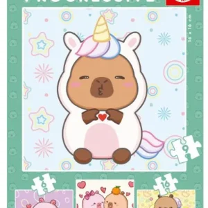 PUZZLE PROGRESIVO CAPYBARAS CAPYFUN 6 9 12 16 PIEZAS