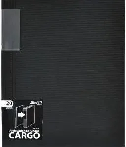 Carpeta 20 fundas cargo a4 color negro