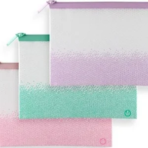 PAQ/6 BOLSA CREMALLERA A5 EVA BAG SERIE SENSE COLORES SURTI